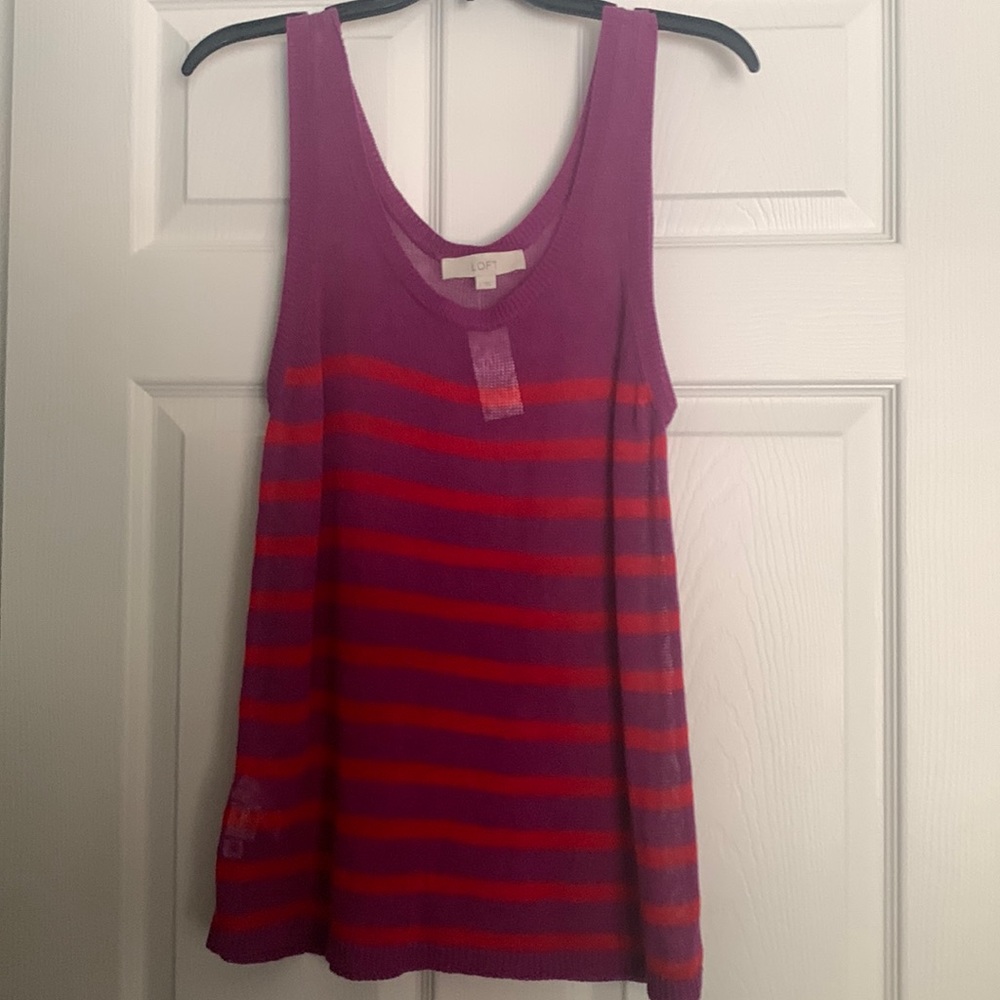Loft sweater tank top NWT.  Size Large
